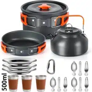 Camping-Kochgeschirr Set für 2–3 Personen